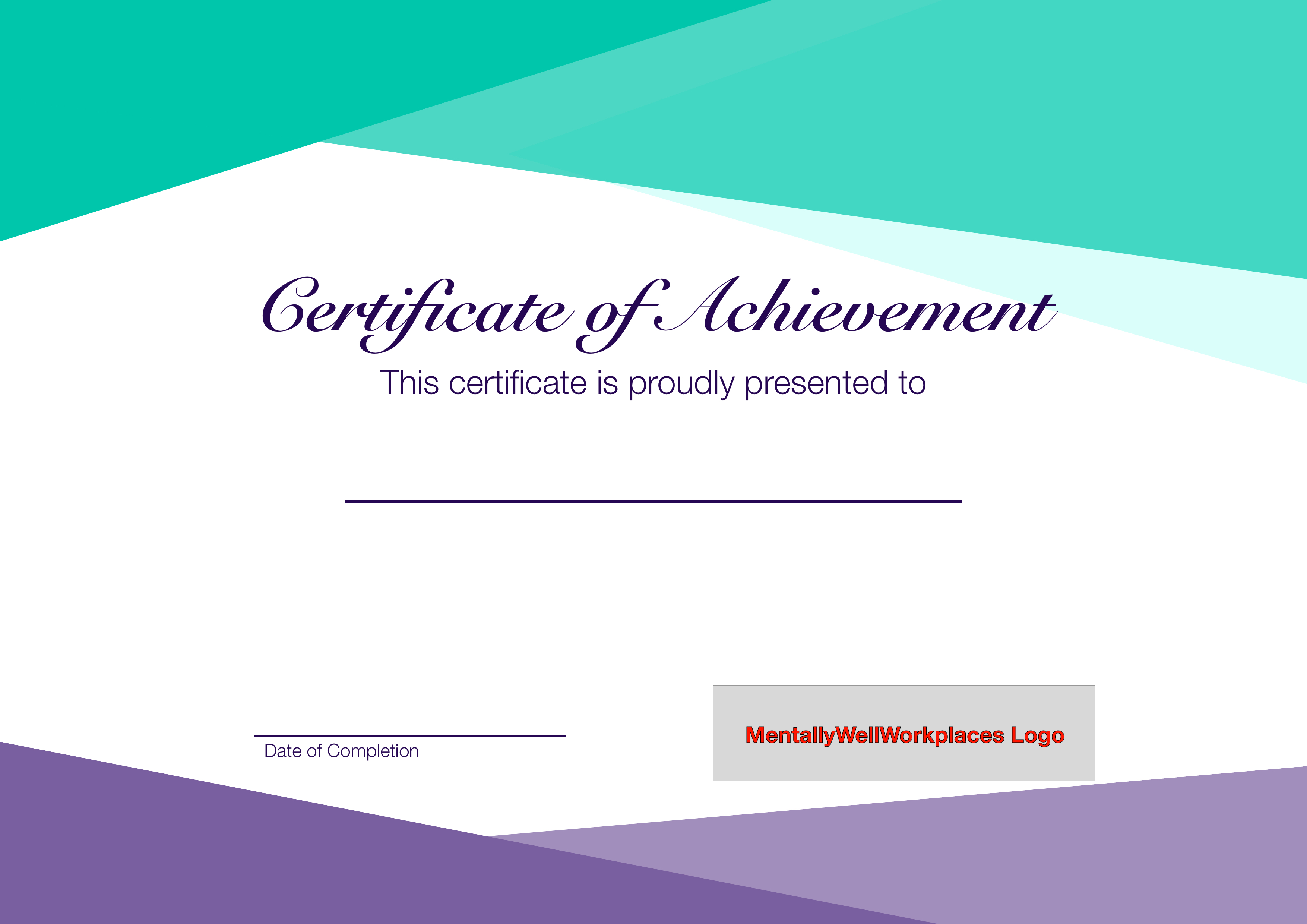 mental health induction certificate